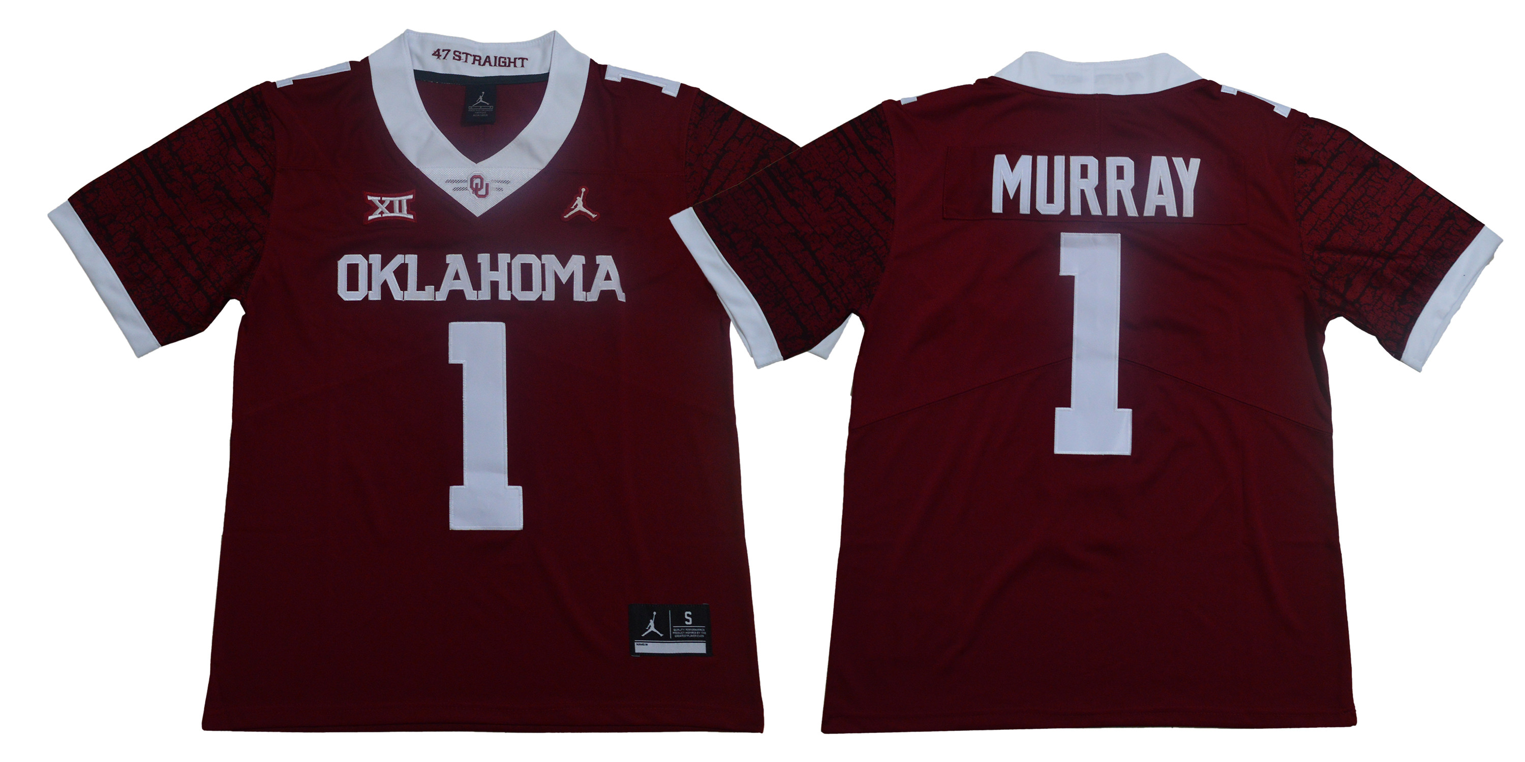 Oklahoma Sooners 1 Kyler Murray Red 47 Game Winning Streak College Football Jersey Oklahoma Sooners 1 Kyler Murray Red 47 Game Winning Streak College Football Jersey