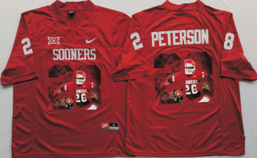 Oklahoma Sooners 28 Adrian Peterson All Red Portrait Number College Jersey Oklahoma Sooners 28 Adrian Peterson All Red Portrait Number College Jersey