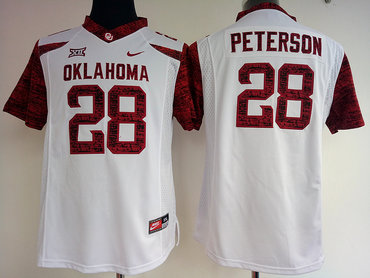 Oklahoma Sooners 28 Adrian Peterson White College Football Jersey Oklahoma Sooners 28 Adrian Peterson White College Football Jersey