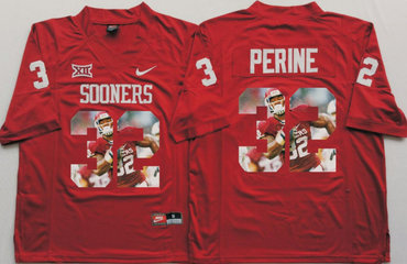 Oklahoma Sooners 32 Samaje Perine All Red Portrait Number College Jersey Oklahoma Sooners 32 Samaje Perine All Red Portrait Number College Jersey