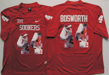 Oklahoma Sooners 44 Brian Bosworth All Red Portrait Number College Jersey Oklahoma Sooners 44 Brian Bosworth All Red Portrait Number College Jersey