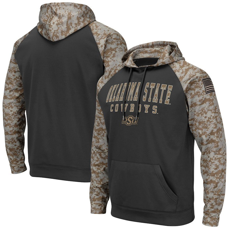 Oklahoma State Cowboys Gray Camo Men's Pullover Hoodie Oklahoma State Cowboys Gray Camo Men's Pullover Hoodie