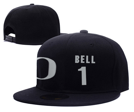 Oregon Ducks 1 Jordan Bell Black College Basketball Adjustable Hat