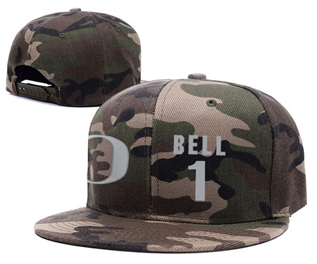Oregon Ducks 1 Jordan Bell Camo College Basketball Adjustable Hat