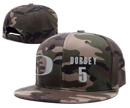 Oregon Ducks 5 Tyler Dorsey Camo College Basketball Adjustable Hat