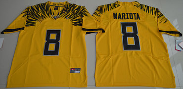 Oregon Ducks 8 Marcus Mariota Gold Nike College Jersey