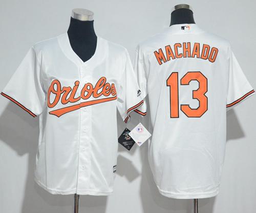 Orioles #13 Manny Machado White Cool Base Stitched Youth MLB Jersey Orioles #13 Manny Machado White Cool Base Stitched Youth MLB Jersey