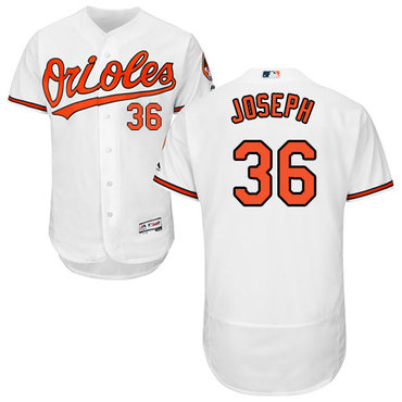 Orioles #36 Caleb Joseph White Flexbase Authentic Collection Stitched Baseball Jersey