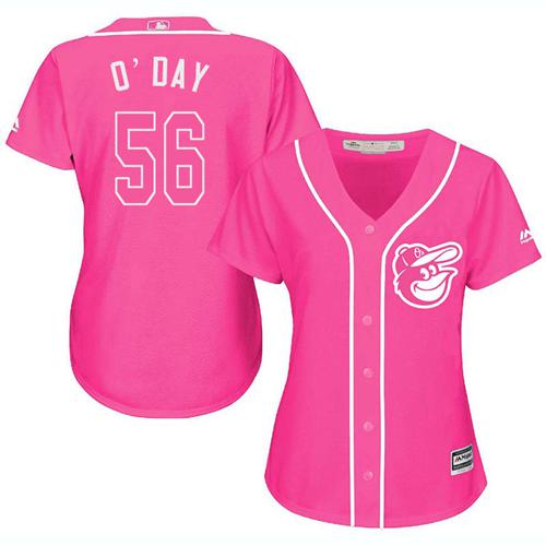 Orioles #56 Darren O'Day Pink Fashion Women's Stitched MLB Jersey Orioles #56 Darren O'Day Pink Fashion Women's Stitched MLB Jersey