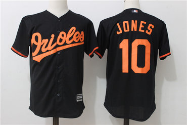Orioles 10 Adam Jones Black Cool Base Jersey