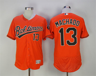 Orioles 13 Manny Machado Orange Youth Flexbase Jersey