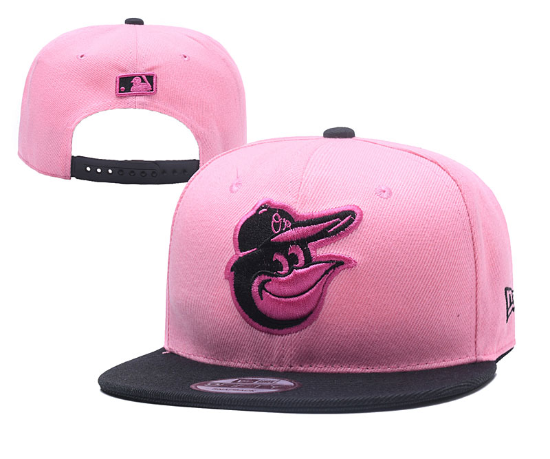 Orioles Fresh Logo Pink Adjustable Hat YD