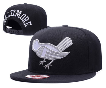 Orioles Team Logo Black Adjustable Hat GS