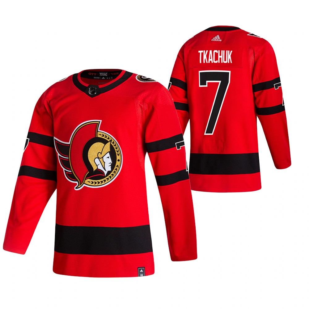 Ottawa Senators #7 Brady Tkachuk Red Men's Adidas 2020-21 Reverse Retro Alternate NHL Jersey Ottawa Senators #7 Brady Tkachuk Red Men's Adidas 2020-21 Reverse Retro Alternate NHL Jersey