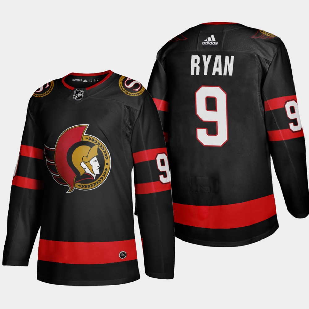 Ottawa Senators #9 Bobby Ryan Men's Adidas 2020-21 Authentic Player Home Stitched NHL Jersey Black Ottawa Senators #9 Bobby Ryan Men's Adidas 2020-21 Authentic Player Home Stitched NHL Jersey Black