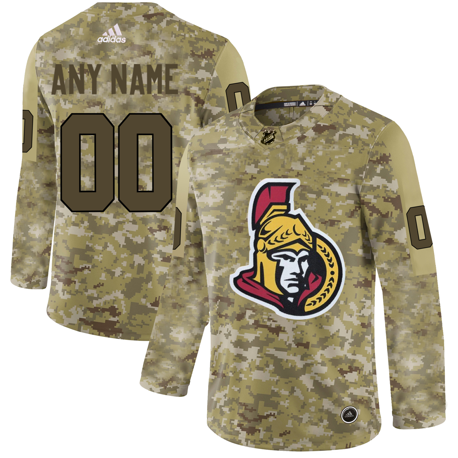Ottawa Senators Camo Men's Customized Adidas Jersey Ottawa Senators Camo Men's Customized Adidas Jersey