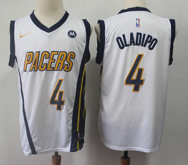 Pacers 4 Victor Oladipo White 2018-19 Earned Edition Nike Swingman Jersey Pacers 4 Victor Oladipo White 2018-19 Earned Edition Nike Swingman Jersey