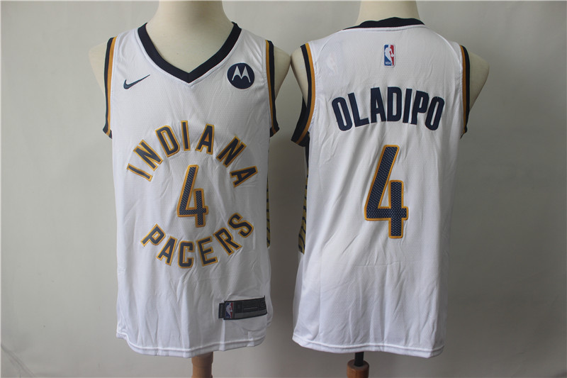 Pacers 4 Victor Oladipo White Nike Swingman Jersey Pacers 4 Victor Oladipo White Nike Swingman Jersey