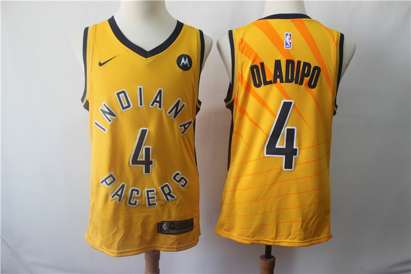 Pacers 4 Victor Oladipo Yellow Nike Swingman Jersey Pacers 4 Victor Oladipo Yellow Nike Swingman Jersey