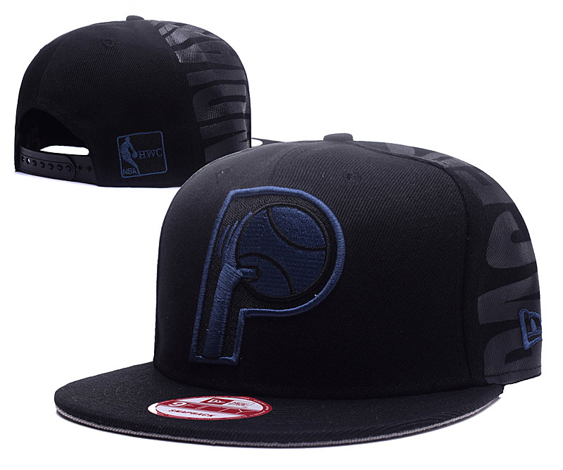 Pacers Team Logo Black Adjustable Hat YS