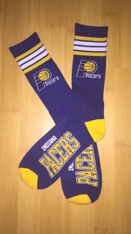 Pacers Team Logo Purple NBA Socks Pacers Team Logo Purple NBA Socks