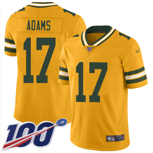 Packers #17 Davante Adams Gold Youth Stitched Football Limited Inverted Legend 100th Season Jersey Packers #17 Davante Adams Gold Youth Stitched Football Limited Inverted Legend 100th Season Jersey