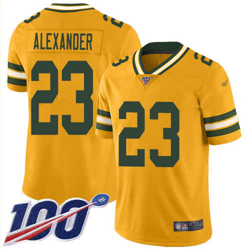 Packers #23 Jaire Alexander Gold Youth Stitched Football Limited Inverted Legend 100th Season Jersey Packers #23 Jaire Alexander Gold Youth Stitched Football Limited Inverted Legend 100th Season Jersey