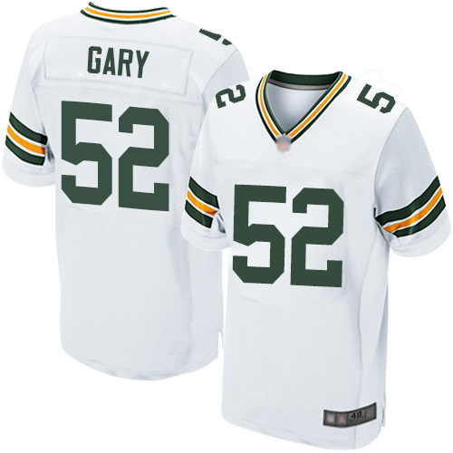 Packers #52 Rashan Gary White Men's Stitched Football Elite Jersey Packers #52 Rashan Gary White Men's Stitched Football Elite Jersey