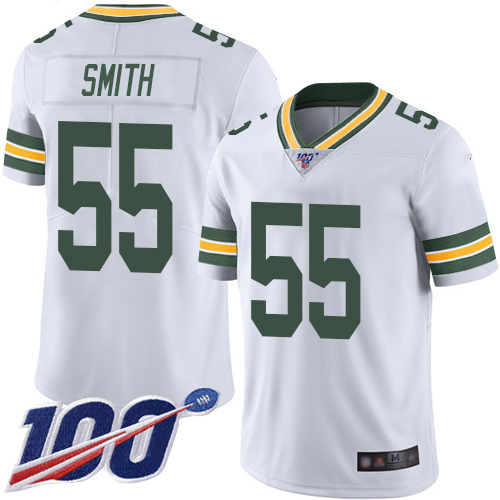 Packers #55 Za'Darius Smith White Men's Stitched Football 100th Season Vapor Limited Jersey Packers #55 Za'Darius Smith White Men's Stitched Football 100th Season Vapor Limited Jersey