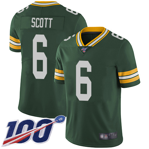 Packers #6 JK Scott Green Team Color Men's Stitched Football 100th Season Vapor Limited Jersey Packers #6 JK Scott Green Team Color Men's Stitched Football 100th Season Vapor Limited Jersey