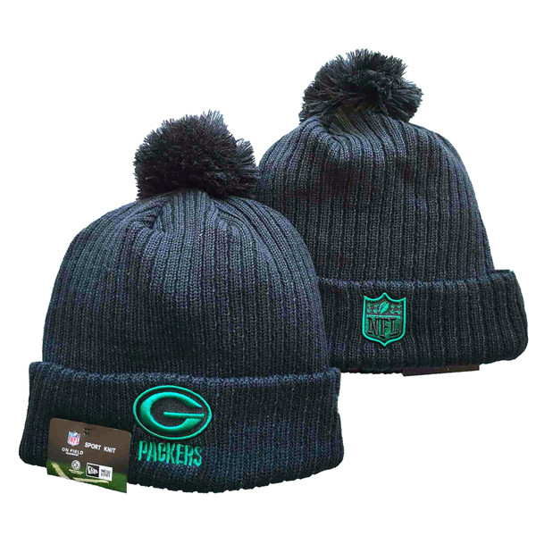 Packers Black Knit Hat -YD