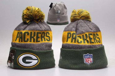 Packers Fresh Logo Green & Gray Knit Hat YP