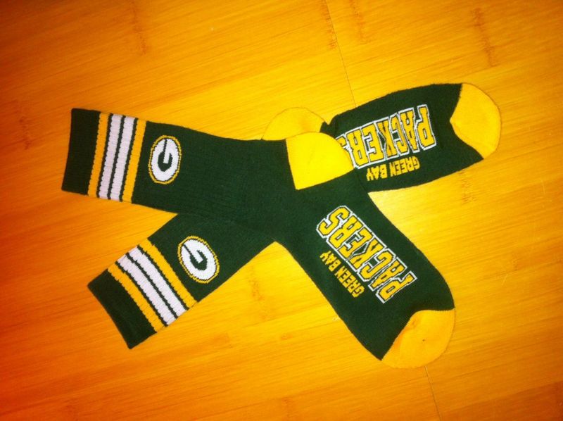 Packers Team Logo Green NFL Socks Packers Team Logo Green NFL Socks