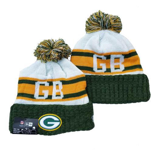 Packers Team Logo Green White Cuffed Knit Hat YD
