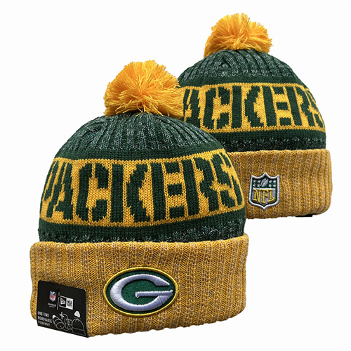 Packers Team Logo Pom Knit Hat YD-1