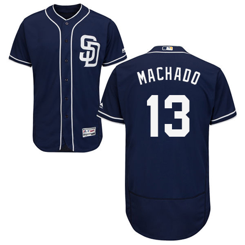 Padres #13 Manny Machado Navy Blue Flexbase Authentic Collection Stitched Baseball Jersey