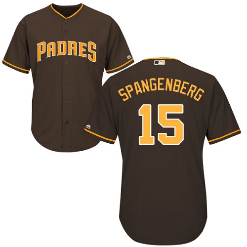 Padres #15 Cory Spangenberg Brown New Cool Base Stitched Baseball Jersey