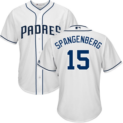 Padres #15 Cory Spangenberg White Cool Base Stitched Youth MLB Jersey Padres #15 Cory Spangenberg White Cool Base Stitched Youth MLB Jersey