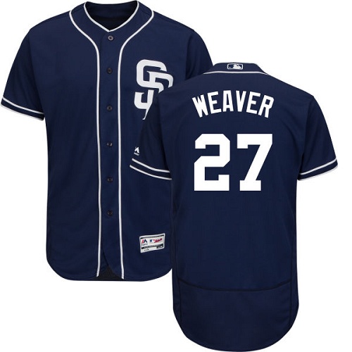 Padres #27 Jered Weaver Navy Blue Flexbase Authentic Collection Stitched MLB Jersey