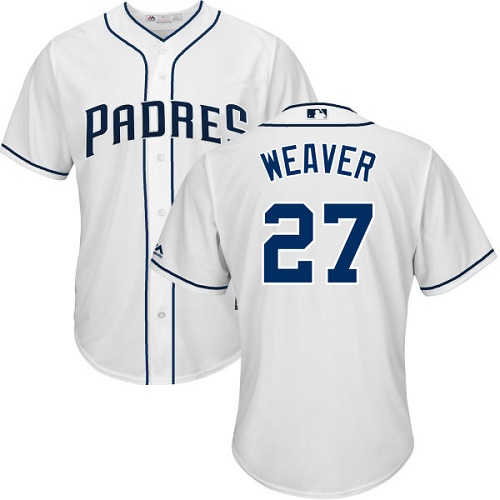 Padres #27 Jered Weaver White Cool Base Stitched Youth MLB Jersey Padres #27 Jered Weaver White Cool Base Stitched Youth MLB Jersey