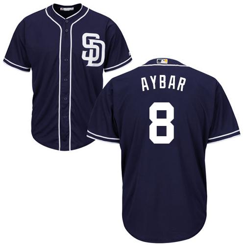 Padres #8 Erick Aybar Navy blue Cool Base Stitched Youth MLB Jersey