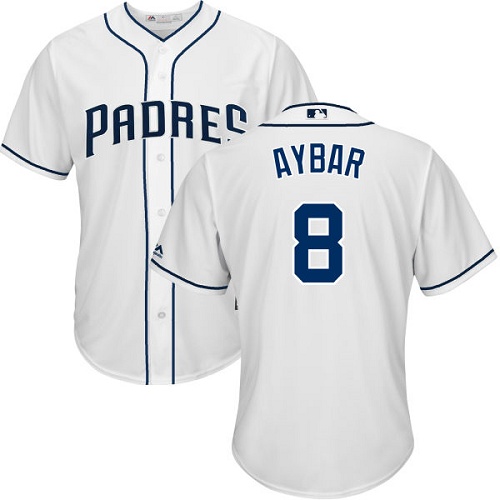 Padres #8 Erick Aybar White Cool Base Stitched Youth MLB Jersey Padres #8 Erick Aybar White Cool Base Stitched Youth MLB Jersey