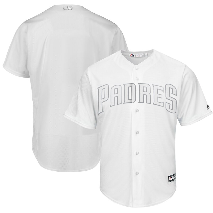 Padres Blank White 2019 Players' Weekend Player Jersey