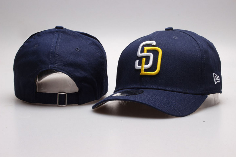 Padres Team Logo Navy Adjustable Hat YP