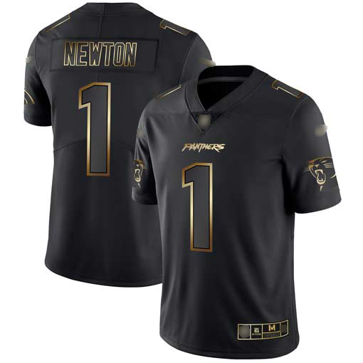 Panthers #1 Cam Newton Black Gold Men's Stitched Football Vapor Untouchable Limited Jersey Panthers #1 Cam Newton Black Gold Men's Stitched Football Vapor Untouchable Limited Jersey