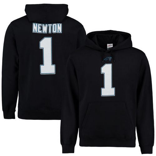Panthers #1 Cam Newton Black Majestic Eligible Receiver II Name & Number NFL Hoodie Panthers #1 Cam Newton Black Majestic Eligible Receiver II Name & Number NFL Hoodie
