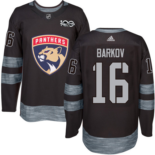 Panthers #16 Aleksander Barkov Black 1917-2017 100th Anniversary Stitched NHL Jersey Panthers #16 Aleksander Barkov Black 1917-2017 100th Anniversary Stitched NHL Jersey