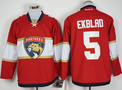 Panthers #5 Aaron Ekblad Red New Stitched NHL Jersey Panthers #5 Aaron Ekblad Red New Stitched NHL Jersey