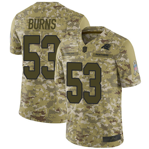 Panthers #53 Brian Burns Camo Youth Stitched Football Limited 2018 Salute to Service Jersey Panthers #53 Brian Burns Camo Youth Stitched Football Limited 2018 Salute to Service Jersey