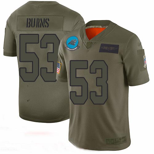 Panthers #53 Brian Burns Camo Youth Stitched Football Limited 2019 Salute to Service Jersey Panthers #53 Brian Burns Camo Youth Stitched Football Limited 2019 Salute to Service Jersey